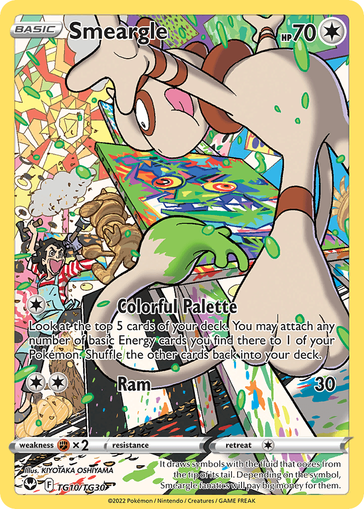Smeargle Silver Tempest Trainer Gallery card