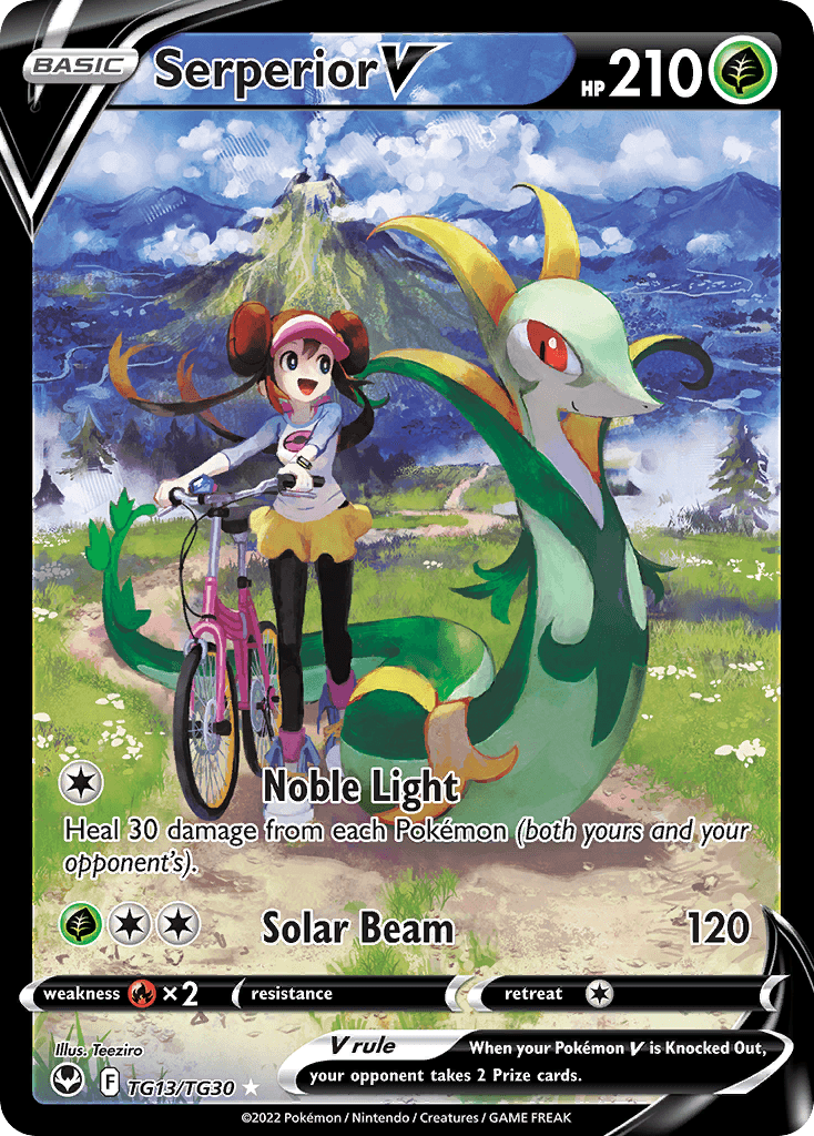 Serperior V Silver Tempest Trainer Gallery card