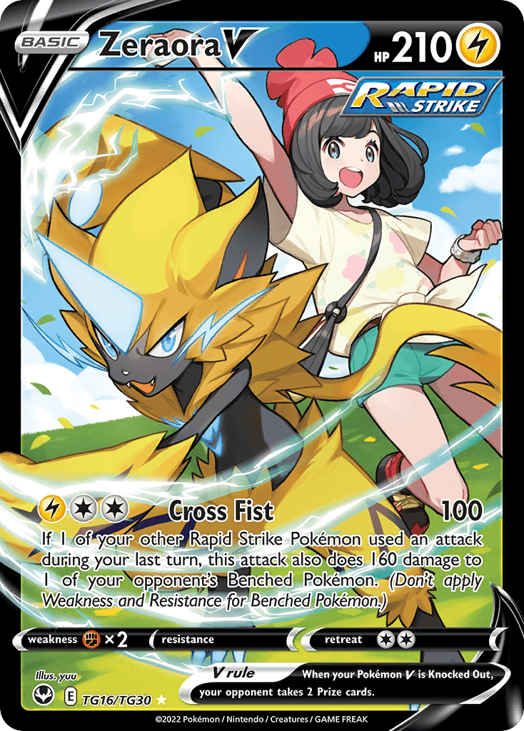 Zeraora V Silver Tempest Trainer Gallery card