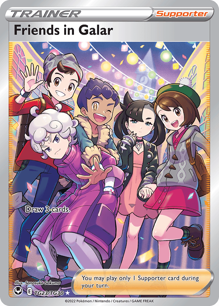 Friends in Galar Silver Tempest Trainer Gallery card