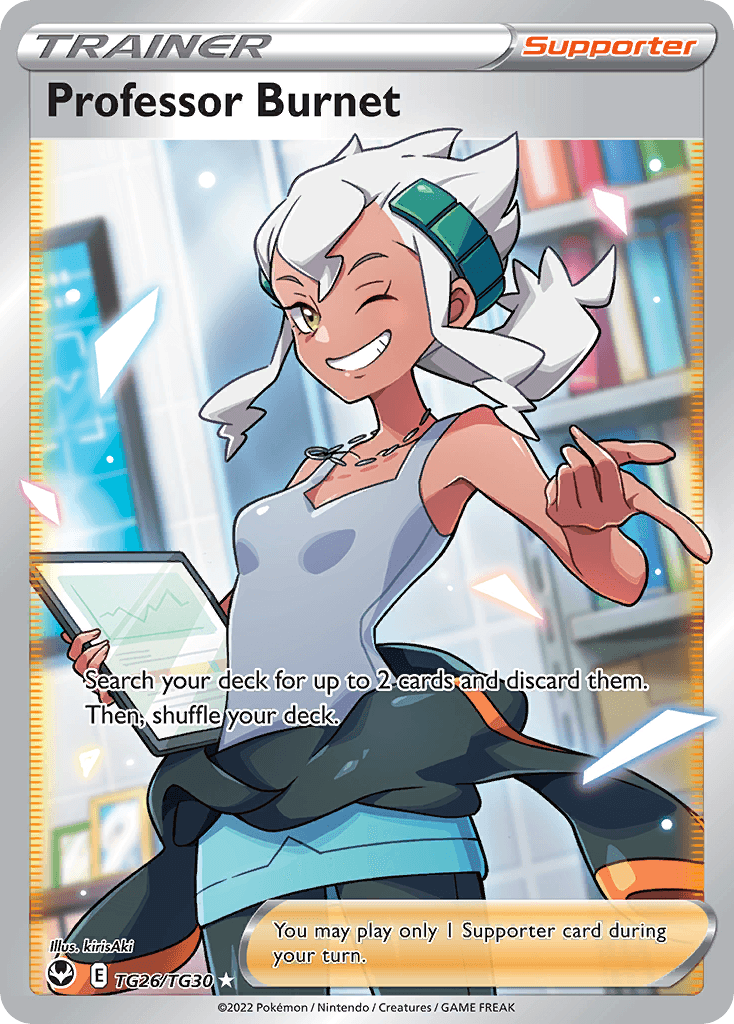 Professor Burnet Silver Tempest Trainer Gallery card