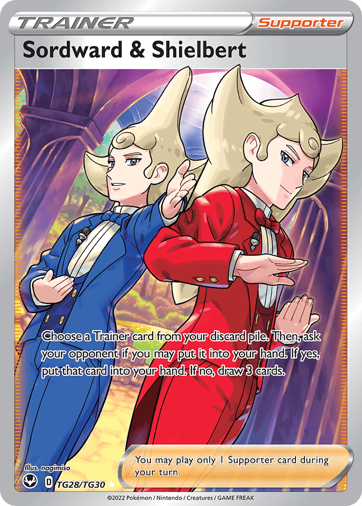 Sordward & Shielbert Silver Tempest Trainer Gallery card