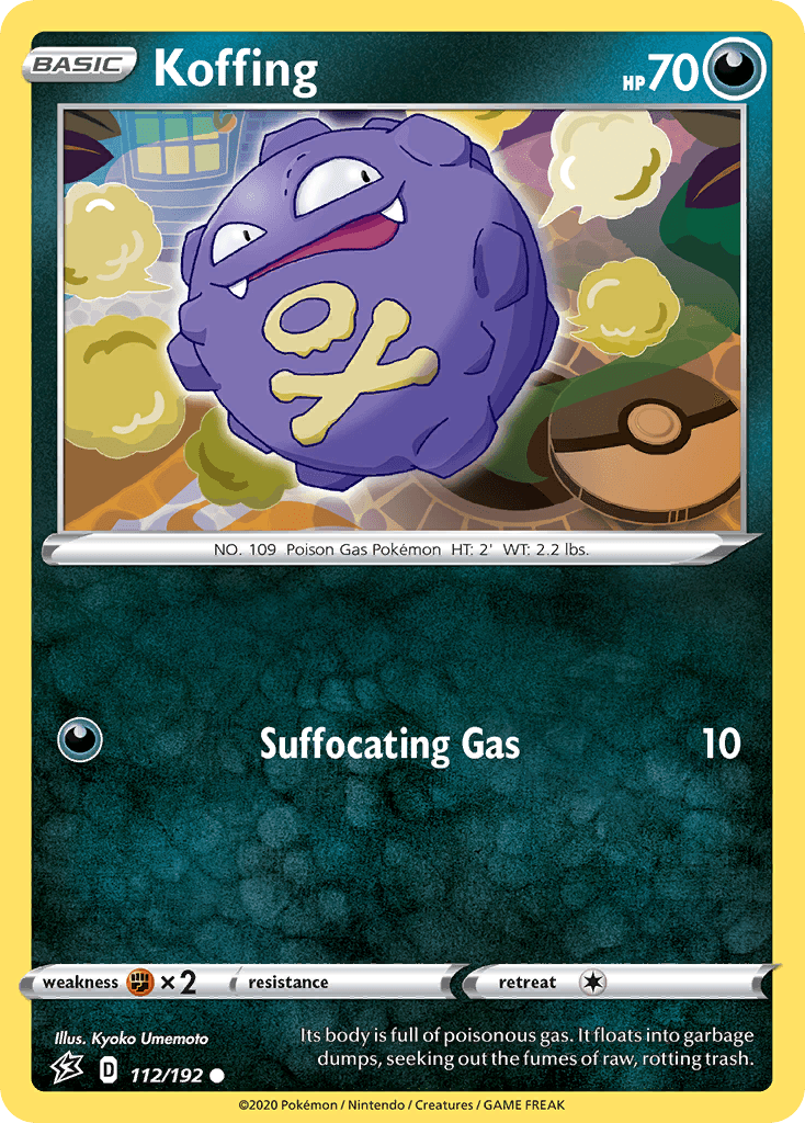 Koffing Rebel Clash card