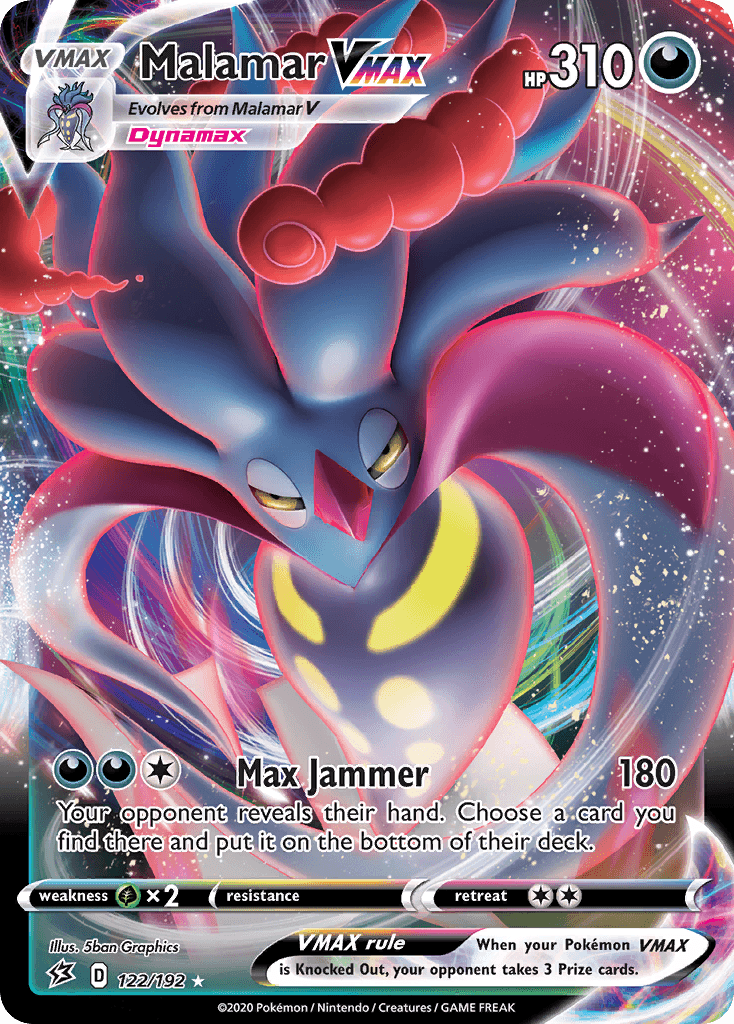 Malamar VMAX Rebel Clash card