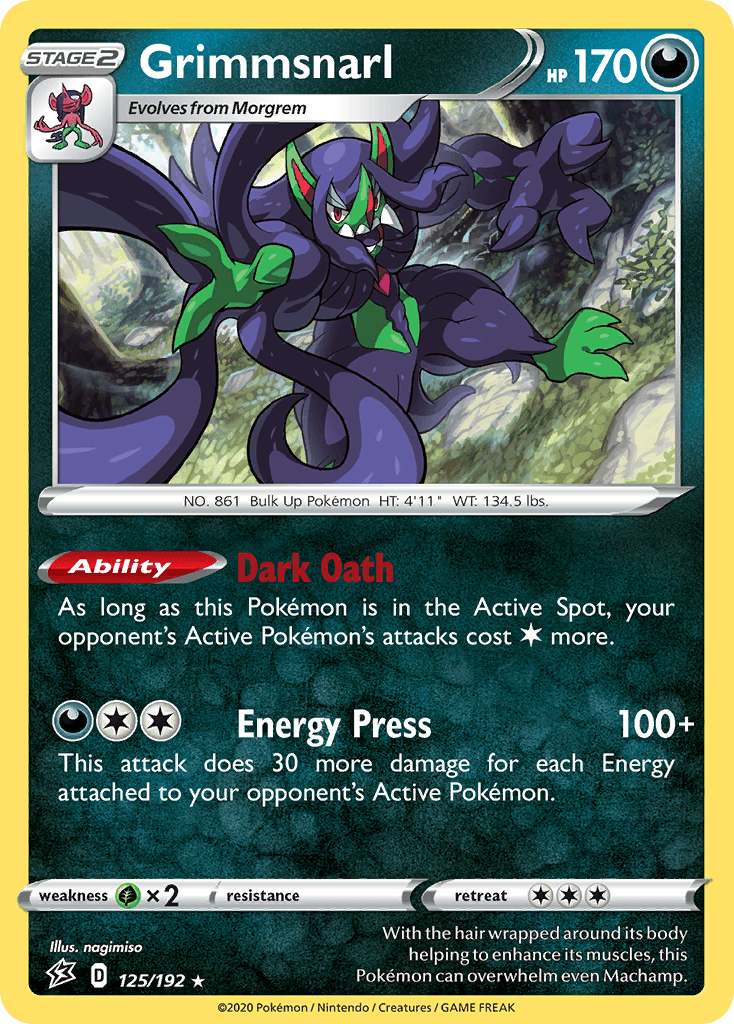 Grimmsnarl Rebel Clash card