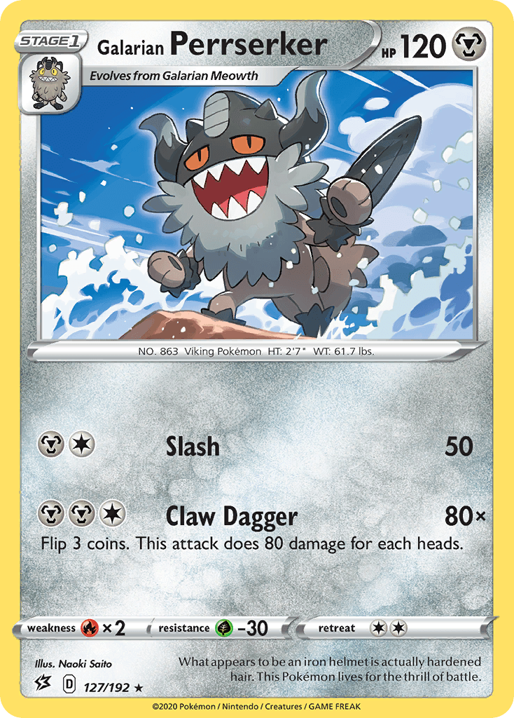 Galarian Perrserker Rebel Clash card