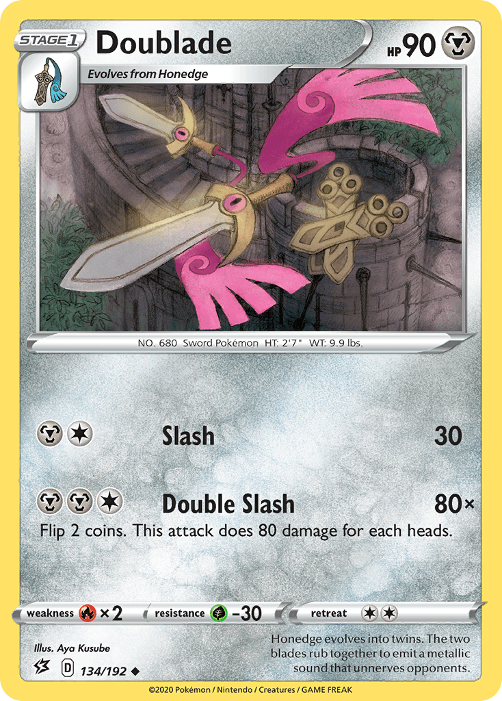 Doublade Rebel Clash card