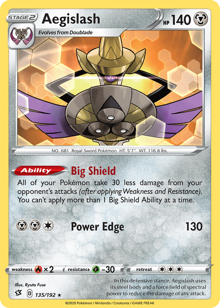 Aegislash Rebel Clash card