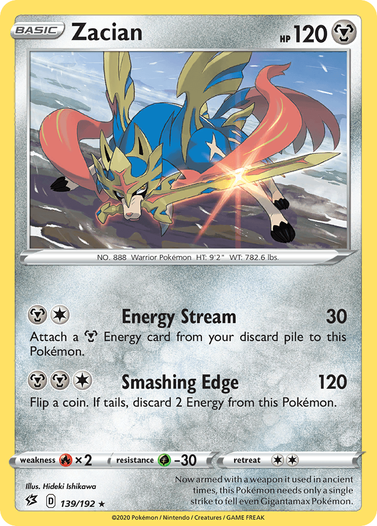 Zacian Rebel Clash card