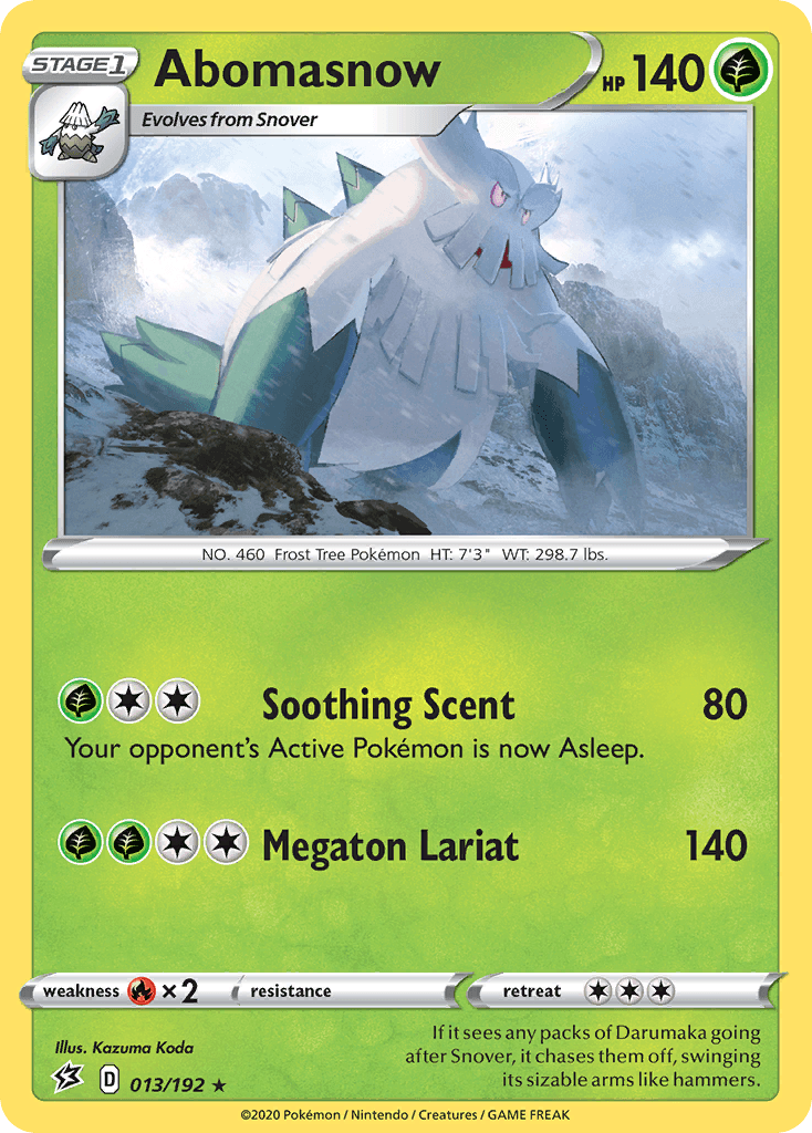 Abomasnow Rebel Clash card