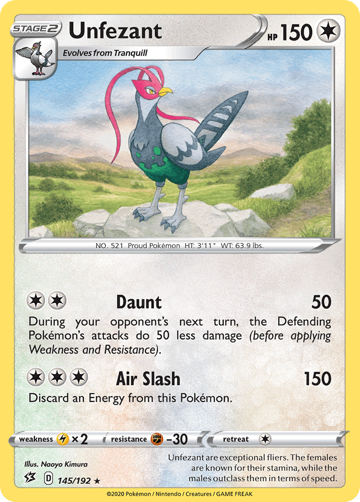 Unfezant Rebel Clash card