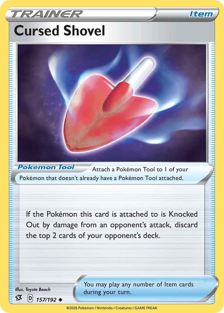 Cursed Shovel Rebel Clash card