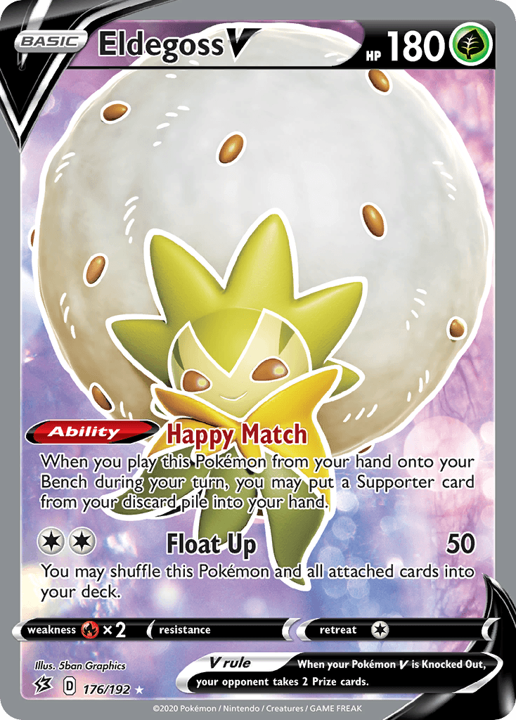 Eldegoss V Rebel Clash card