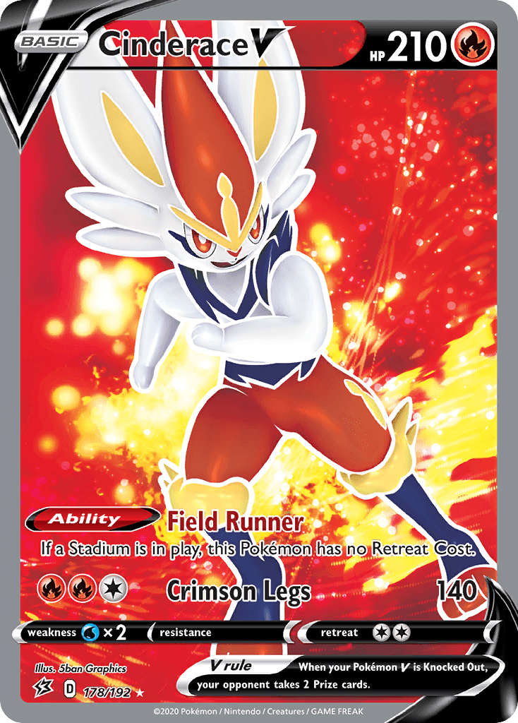 Cinderace V Rebel Clash card