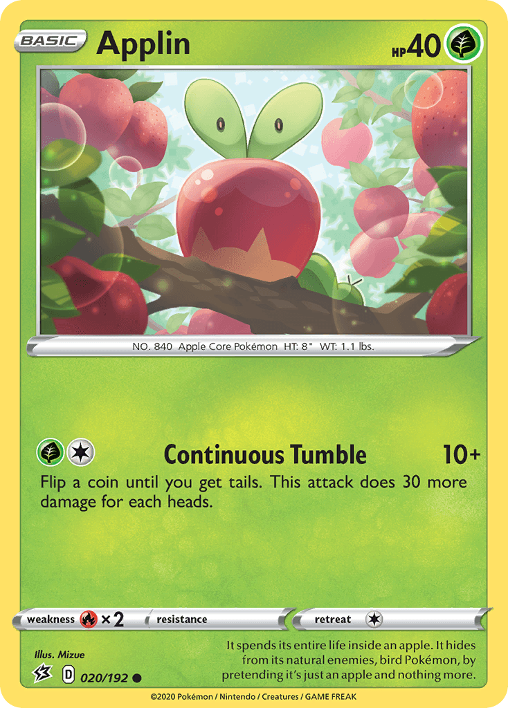 Applin Rebel Clash card