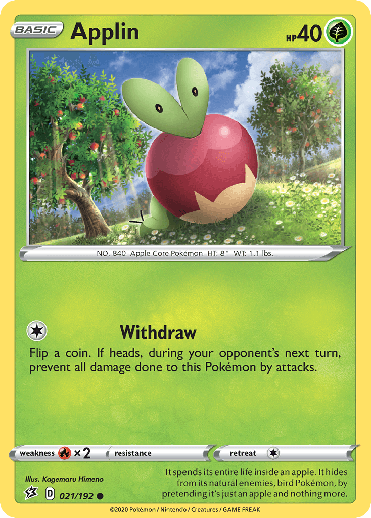 Applin Rebel Clash card