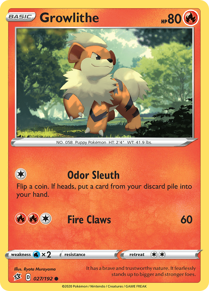 Growlithe Rebel Clash card