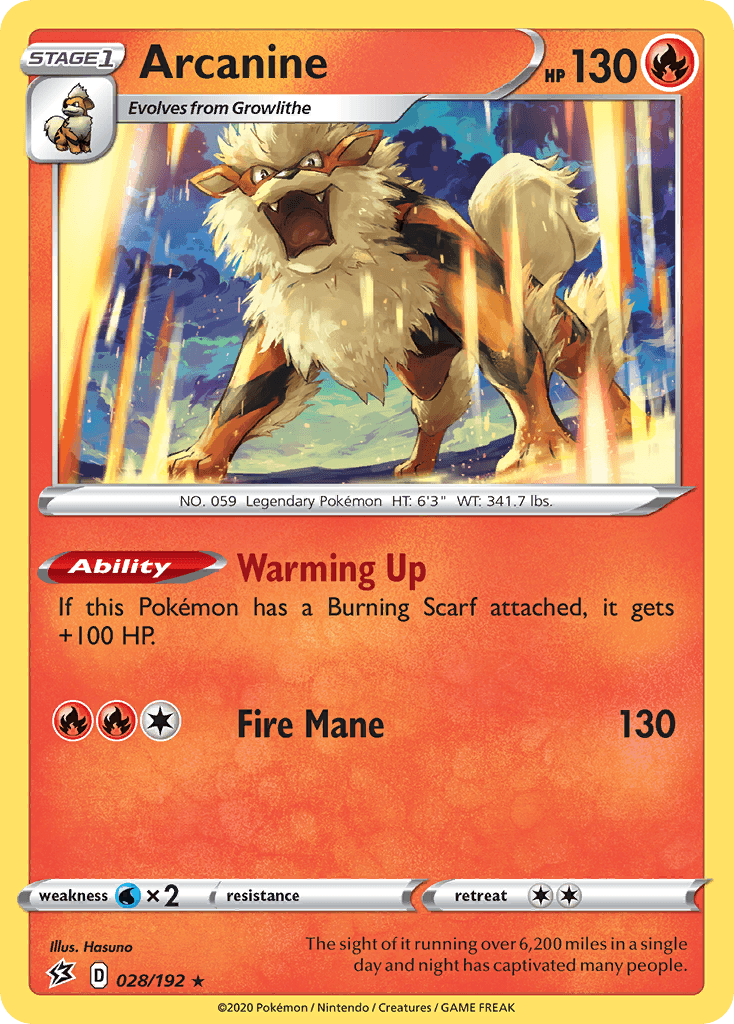 Arcanine Rebel Clash card