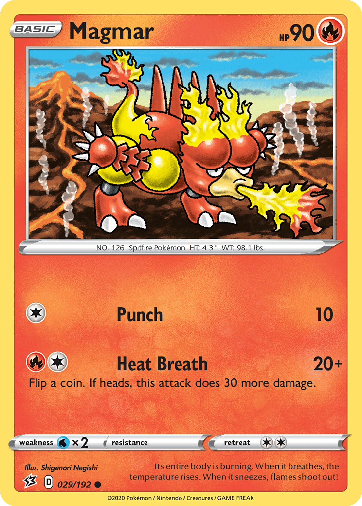 Magmar Rebel Clash card