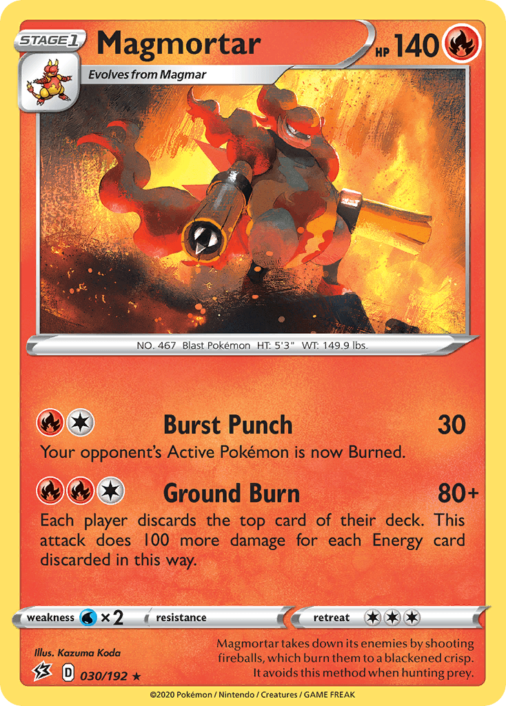Magmortar Rebel Clash card