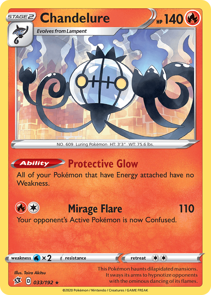 Chandelure Rebel Clash card