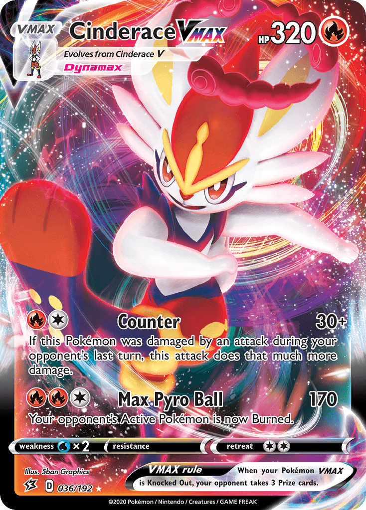 Cinderace VMAX Rebel Clash card