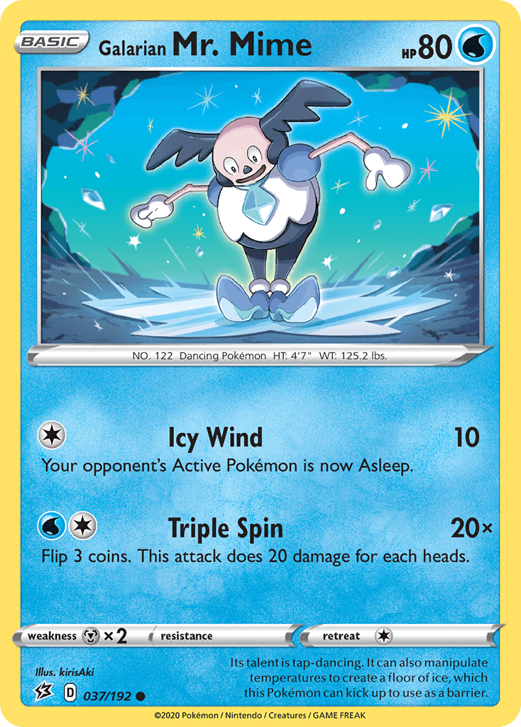 Galarian Mr. Mime Rebel Clash card
