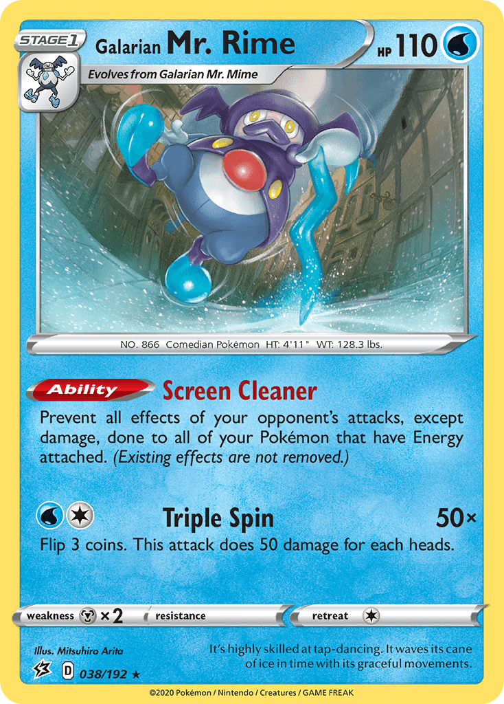 Galarian Mr. Rime Rebel Clash card