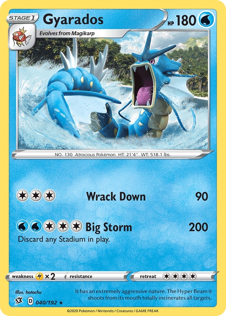 Gyarados Rebel Clash card