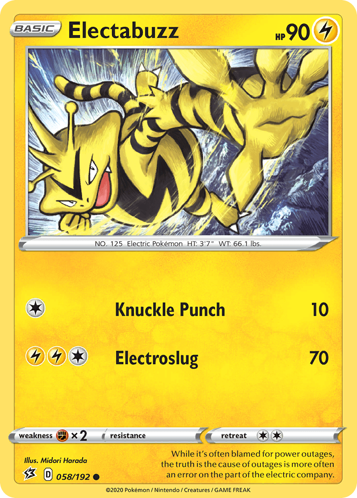Electabuzz Rebel Clash card