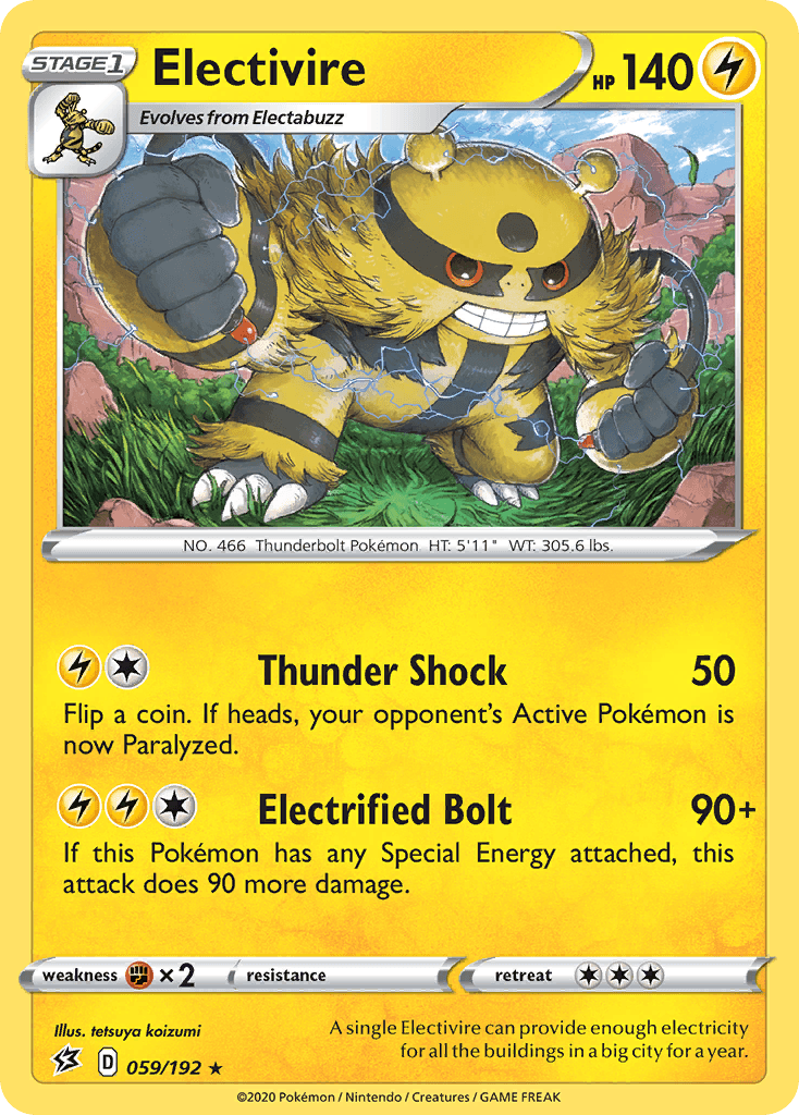 Electivire Rebel Clash card
