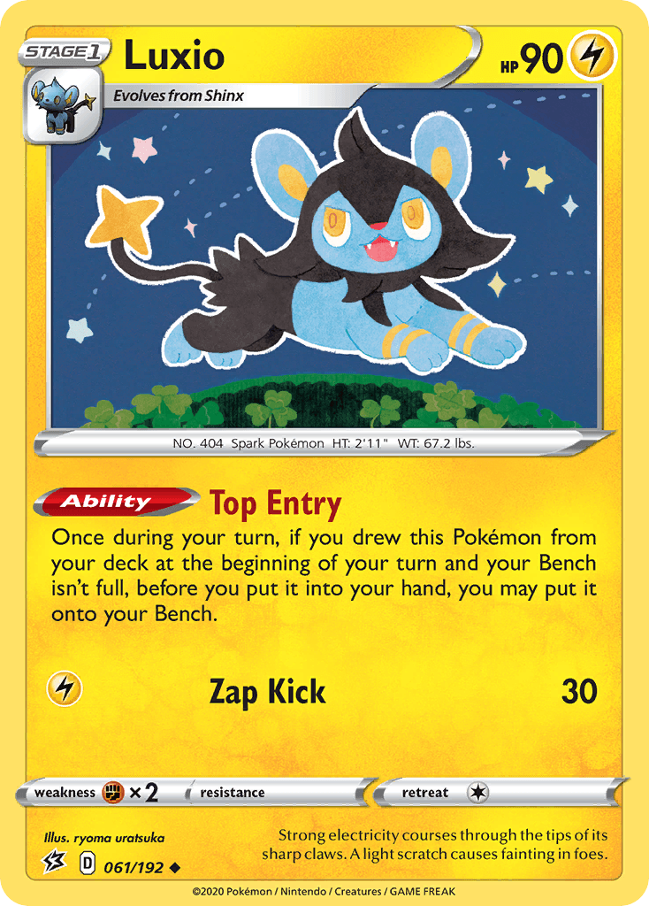 Luxio Rebel Clash card