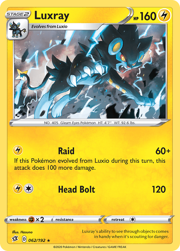 Luxray Rebel Clash card