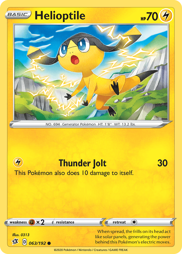 Helioptile Rebel Clash card
