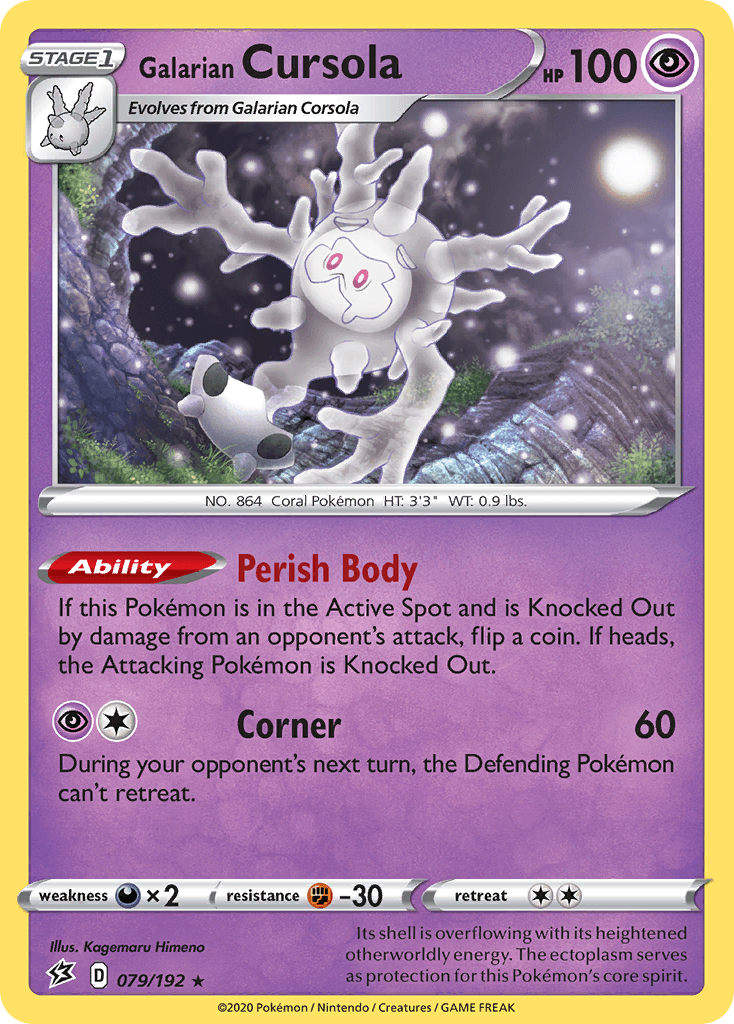 Galarian Cursola Rebel Clash card