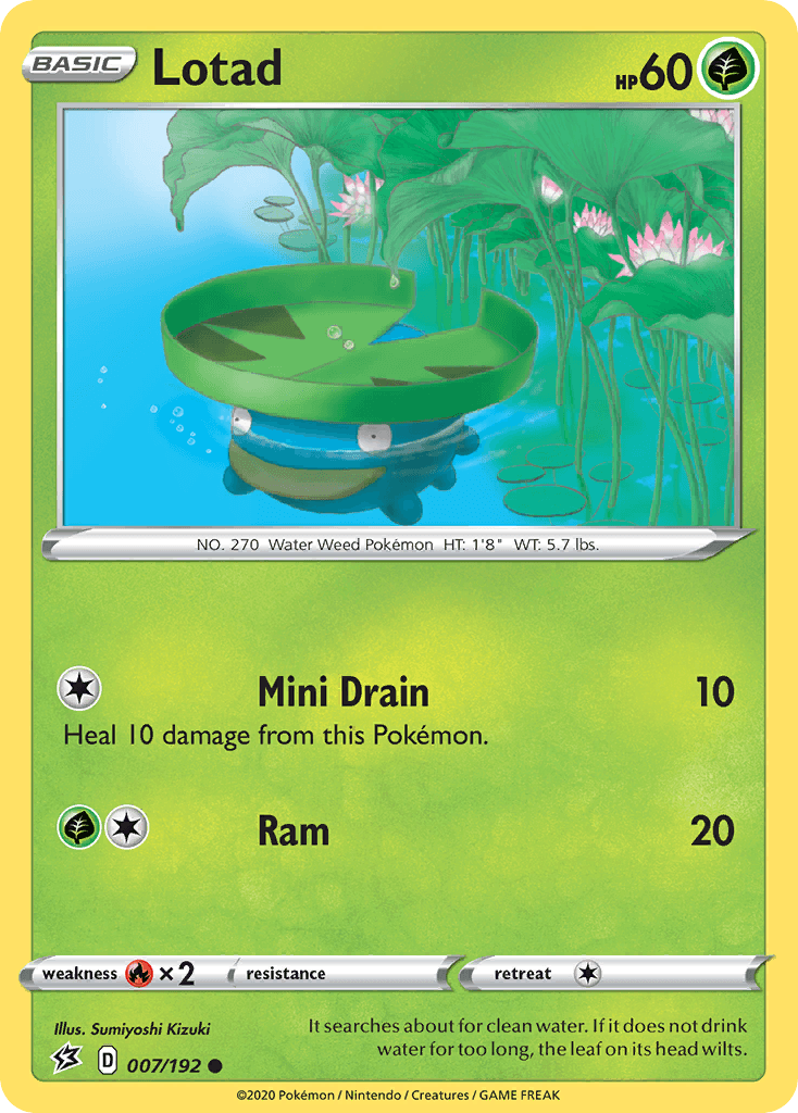 Lotad Rebel Clash card