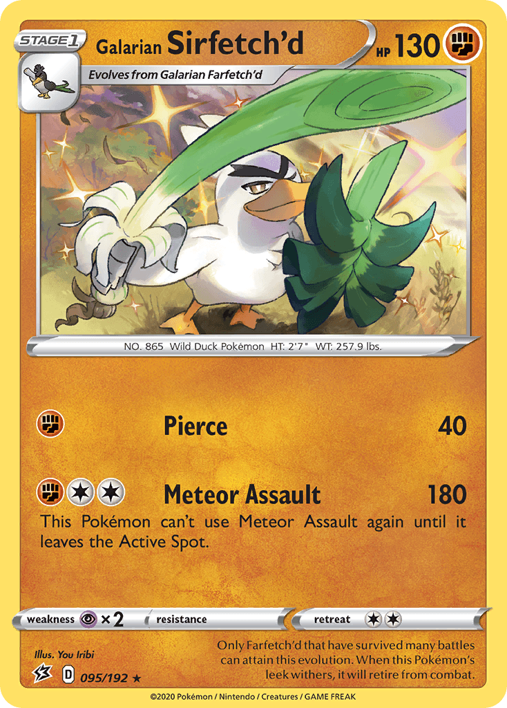 Galarian Sirfetch'd Rebel Clash card