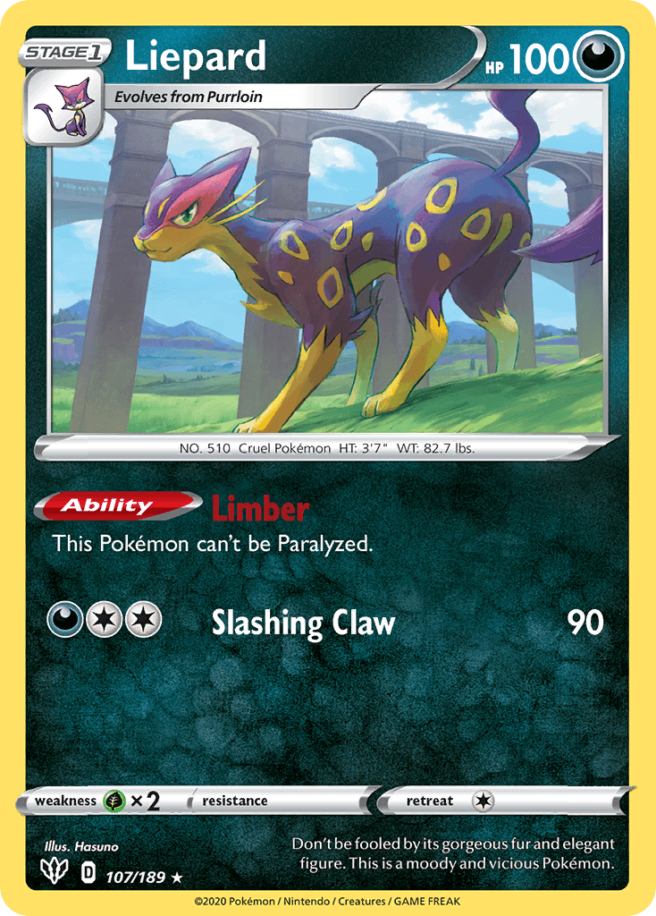 Liepard Darkness Ablaze card