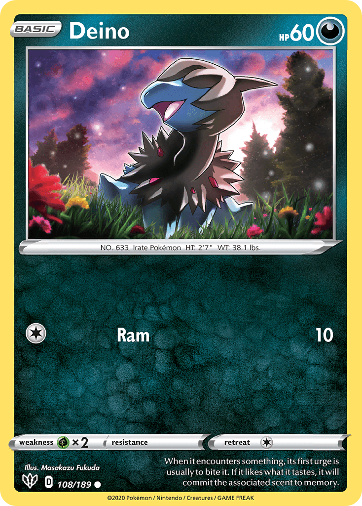 Deino Darkness Ablaze card