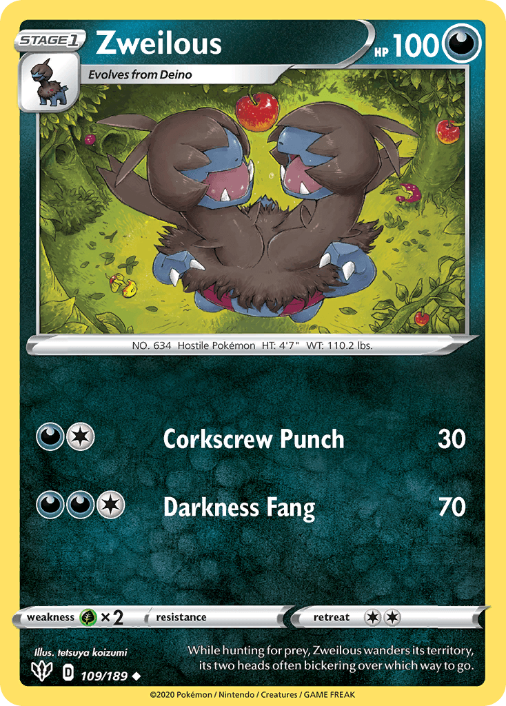 Zweilous Darkness Ablaze card