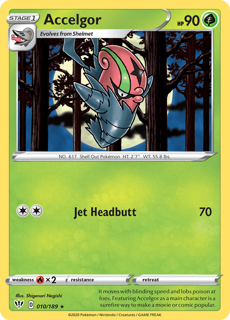 Accelgor Darkness Ablaze card