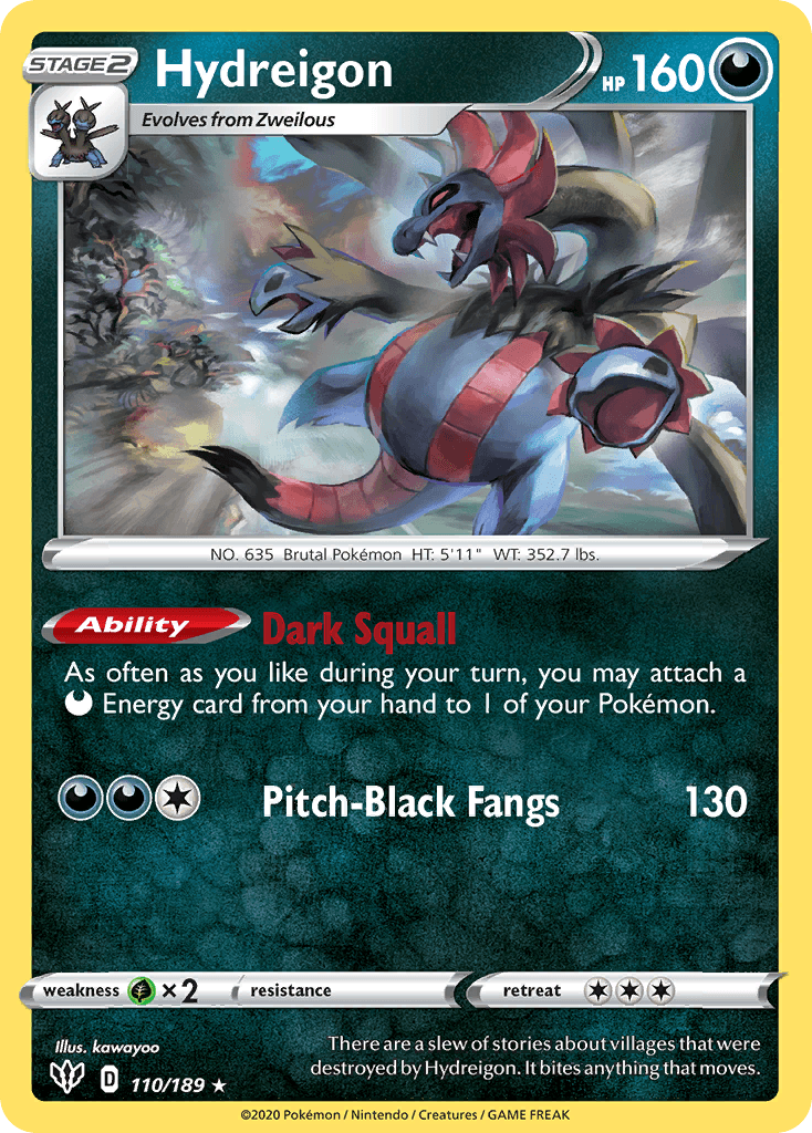 Hydreigon Darkness Ablaze card