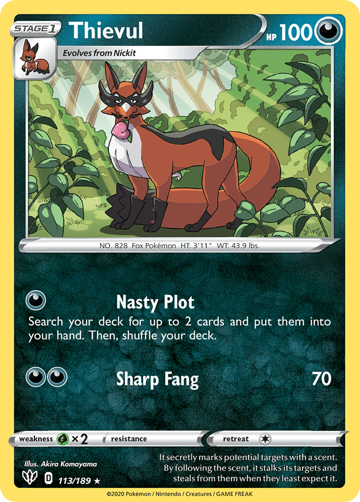 Thievul 寶可夢 card