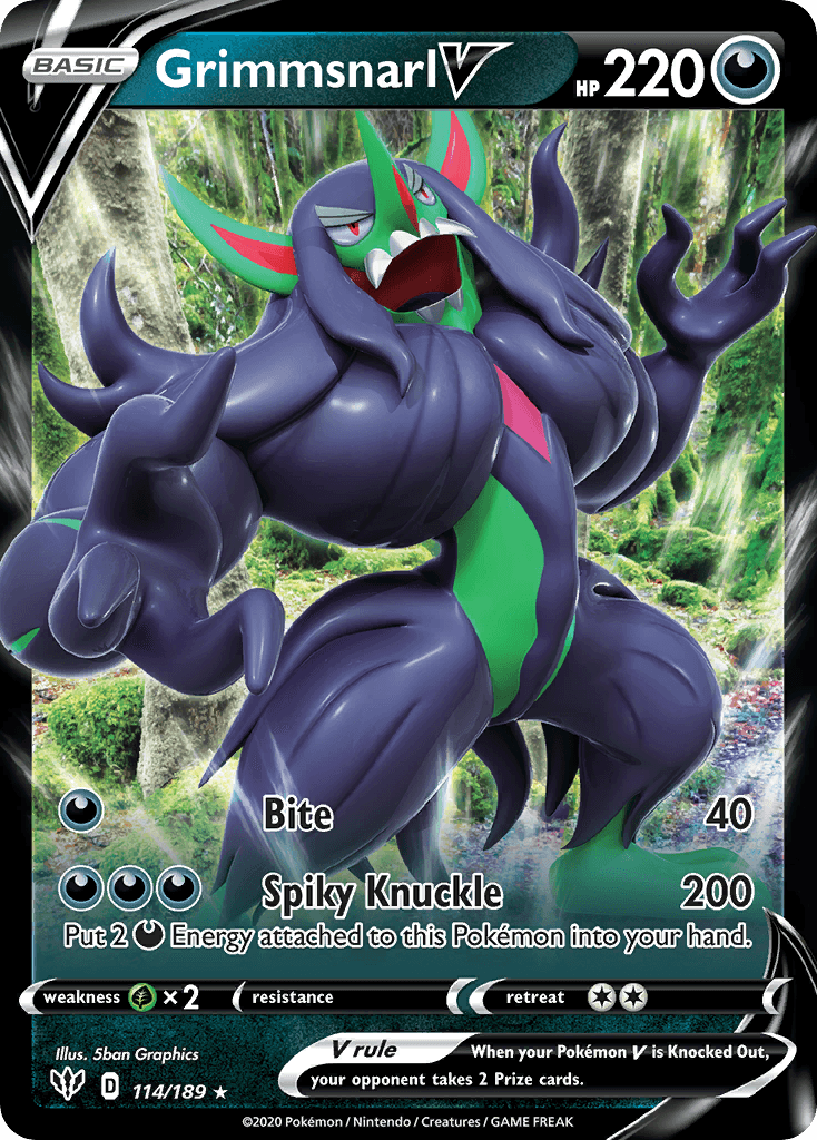 Grimmsnarl V Darkness Ablaze card