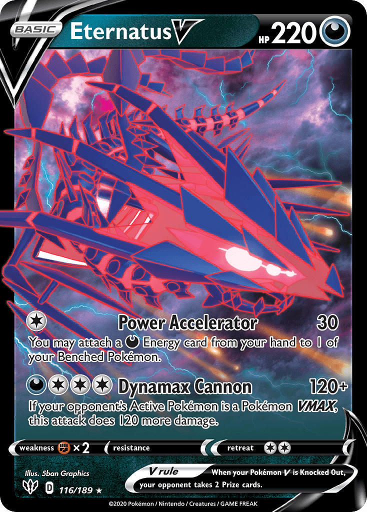 Eternatus V Darkness Ablaze card