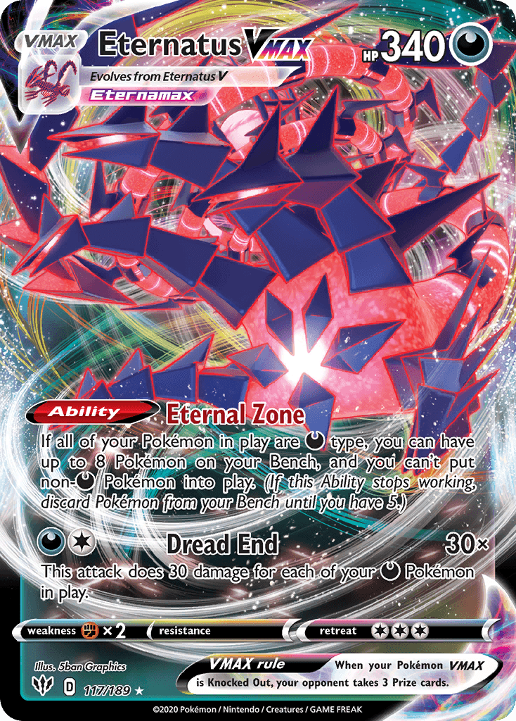 Eternatus VMAX Darkness Ablaze card