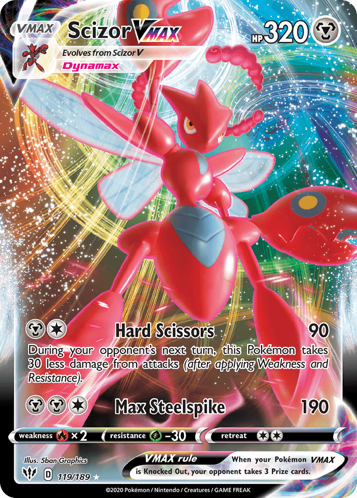 Scizor VMAX Darkness Ablaze card