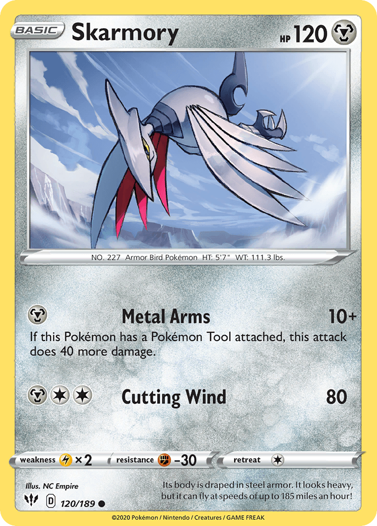 Skarmory Darkness Ablaze card