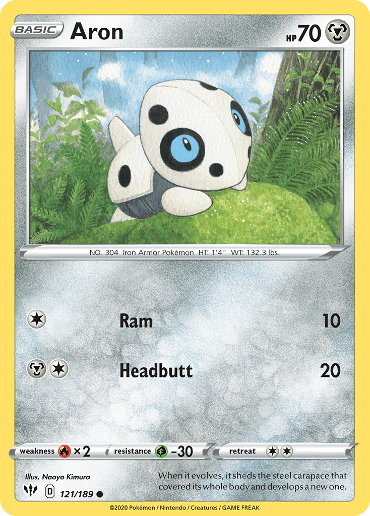 Aron Darkness Ablaze card