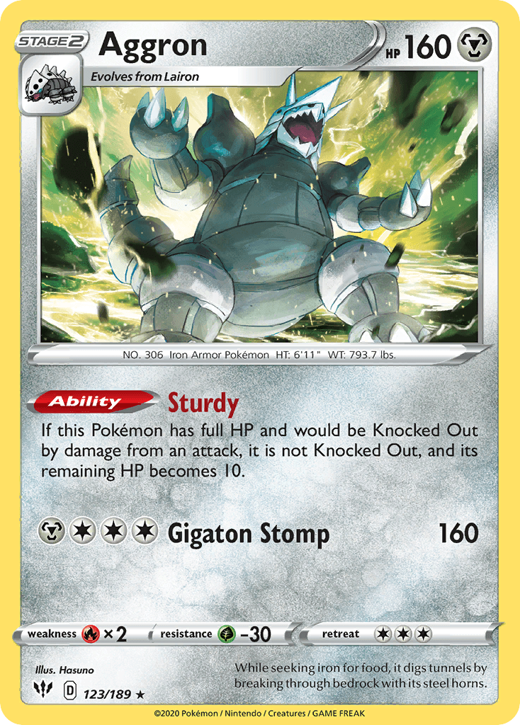Aggron Darkness Ablaze card